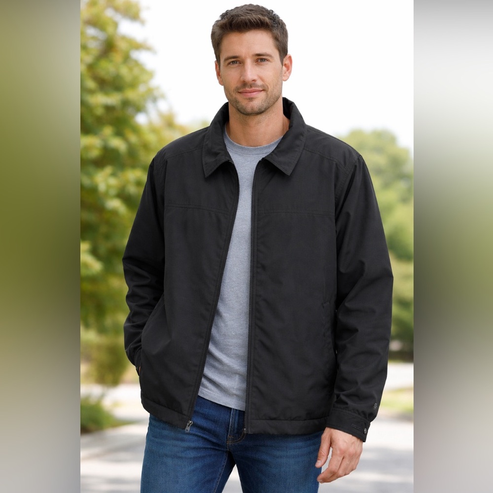 Columbia sportswear company men’s black zip up jacket size 3XL, fleece inside